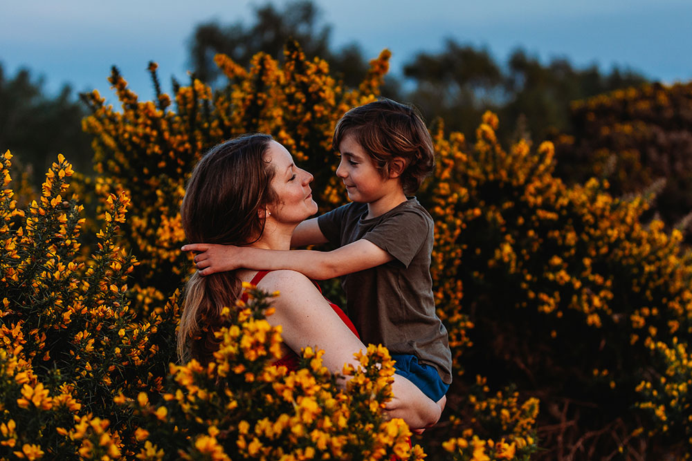 Motherhood Session Amongst The Gorse~ New Forest Photographer~ Ann Owen Photography